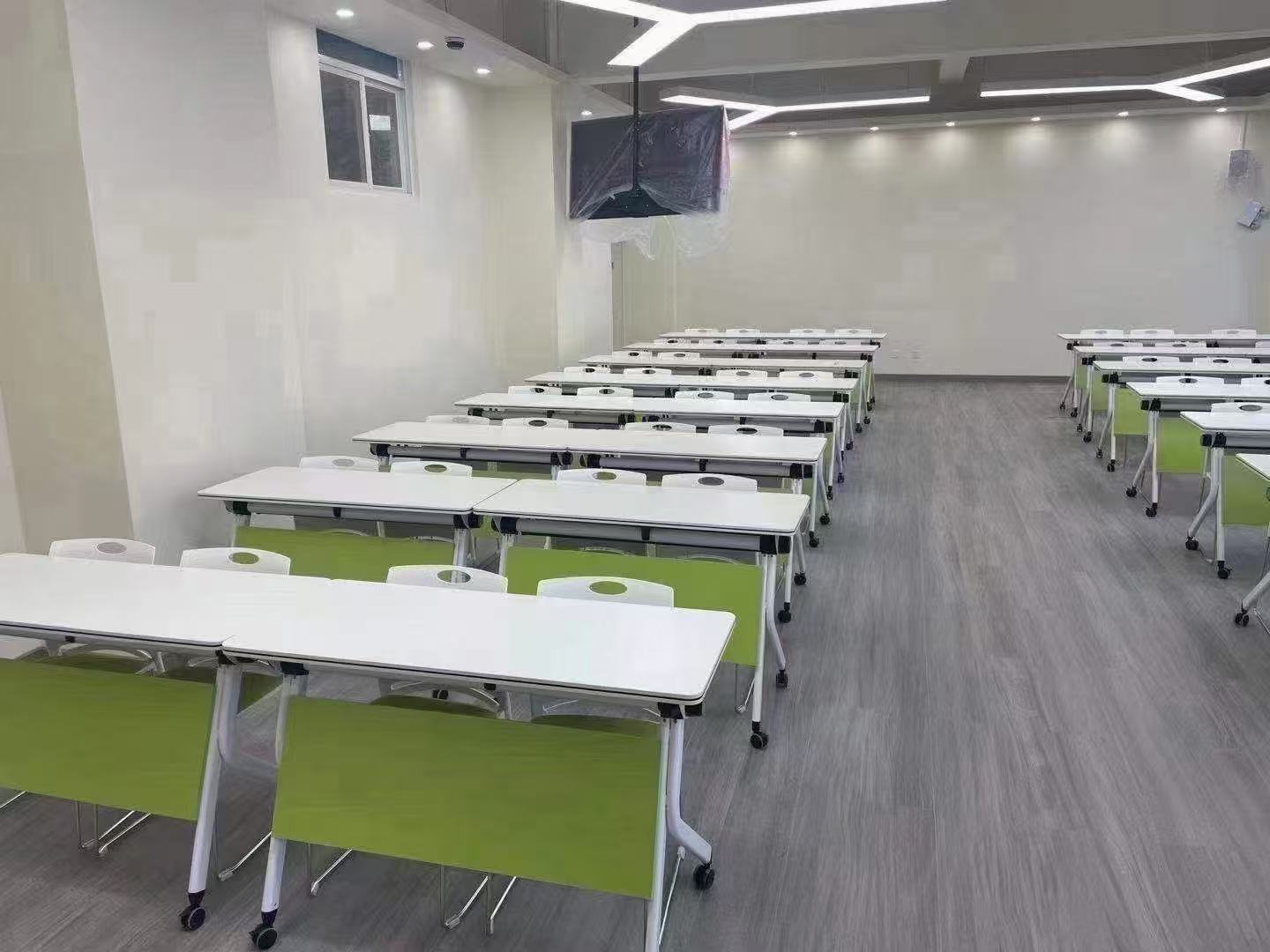 Classroom chairs and tables